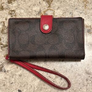 Coach Wallet with Wrist Strap